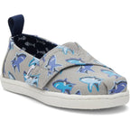 Toms Toms Παιδικές Εσπαντρίγιες με Σκρατς Γκρι Εσπαντρίγιες Αγόρι / Espadrilles Boy 10020626_Tiny_Alpargata_DrizzleGreyGlowInTheDarkGreatWhiteShark_45