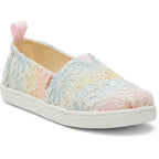 Toms Toms Εφηβικές Ανατομικές Εσπαντρίγιες για Κορίτσια με Λουλούδια Εσπαντρίγιες Κορίτσι / Espadrilles Girl 10020627_Youth_Alpargata_ParfaitPinkOmbreFloralLace_45
