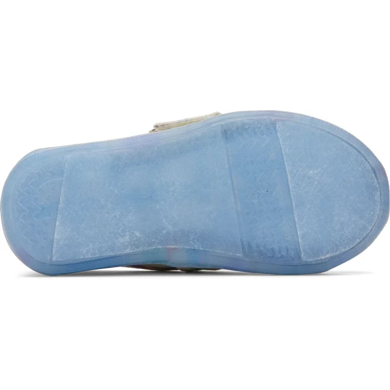 Toms Toms παιδική υφασμάτινη εσπραντρίγια για κορίτσια μπεζ Εσπαντρίγιες Κορίτσι / Espadrilles Girl 10020632_Tiny_Alpargata_NaturalOceanFriendsPrint_BS