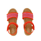 Toms Toms Diana Υφασμάτινα Ανατομικά Εφηβικά Πέδιλα για Κορίτσια Κόκκινα Πέδιλο Κορίτσι / Sandals Girl 10022081-t
