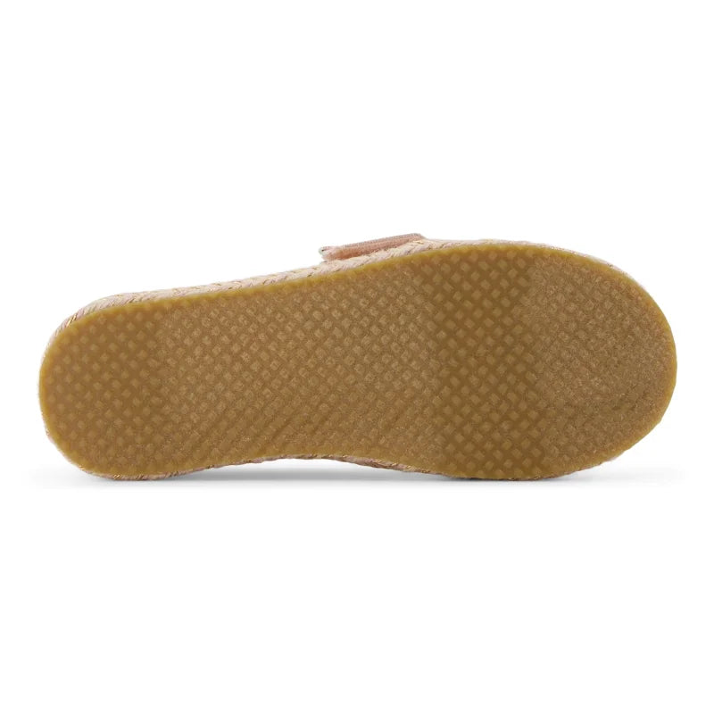 Toms Toms Παιδικές Υφασμάτινες Εσπαντρίγιες για Κορίτσια Ρόζ Χρυσό Εσπαντρίγιες Κορίτσι / Espadrilles Girl 10022086_Y_Girl_AlpargataRope2_PaleRoseMetallicridescentPU_BS