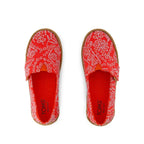 Toms Toms Υφασμάτινες Εφηβικές Εσπαντρίγιες σε Κόκκινο Χρώμα Εσπαντρίγιες Κορίτσι / Espadrilles Girl 10022095-t