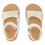 Toms Toms Παίδικα Πέδιλα για Κορίτσια Χρυσά Πέδιλο Κορίτσι / Sandals Girl 10022098_T_Girl_Remi_EgretBotanicalEyelet_T