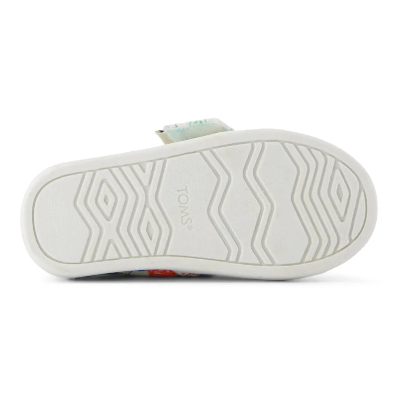 Toms Toms Παιδική Υφασμάτινη Εσπαντρίγια Λευκή Εσπαντρίγιες Αγόρι / Espadrilles Boy 10022107_T_AlpargataClassic_MarshmallowWhiteSketchbookPrint_BS