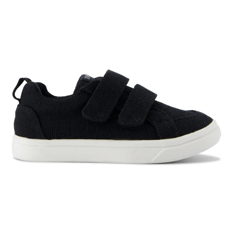 Toms Toms Παιδικά Sneakers Μαύρα - Άνεση και Στυλ Sneaker Αγόρι / Sneaker Boys 10022122_T_Uni_CruzDoubleStrap_BlackHeritageCanvas_S