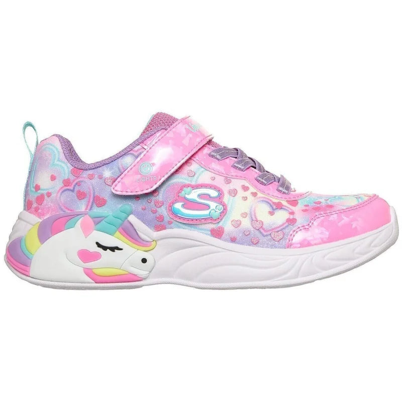 Skechers Skechers Παιδικά Sneakers με Σκρατς Ροζ Παπούτσι Κορίτσι Φωτάκια / Shoes with Lights Girl 20250806101133_77ee727e