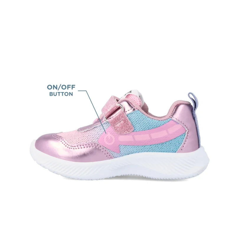 Garvalin Garvalin Παιδικά Sneakers με Φωτάκια Ανατομικά για Κορίτσια Ροζ Παπούτσι Κορίτσι Φωτάκια / Shoes with Lights Girl 231805-C-06