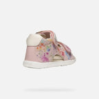 Geox Geox B254WA Macchia Βρεφικά Δερμάτινα Πέδιλα Ροζ Floral Πέδιλο Κορίτσι / Sandals Girl 254wa4-1100x1100