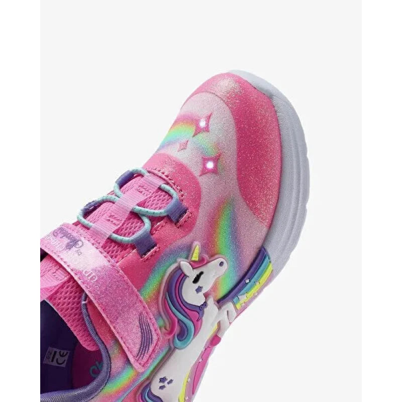 Skechers Skechers Παιδικά Sneakers Unicorn 302298N-PKMT με Φωτάκια Ροζ Παπούτσι Κορίτσι Φωτάκια / Shoes with Lights Girl 302298N-PKMT07