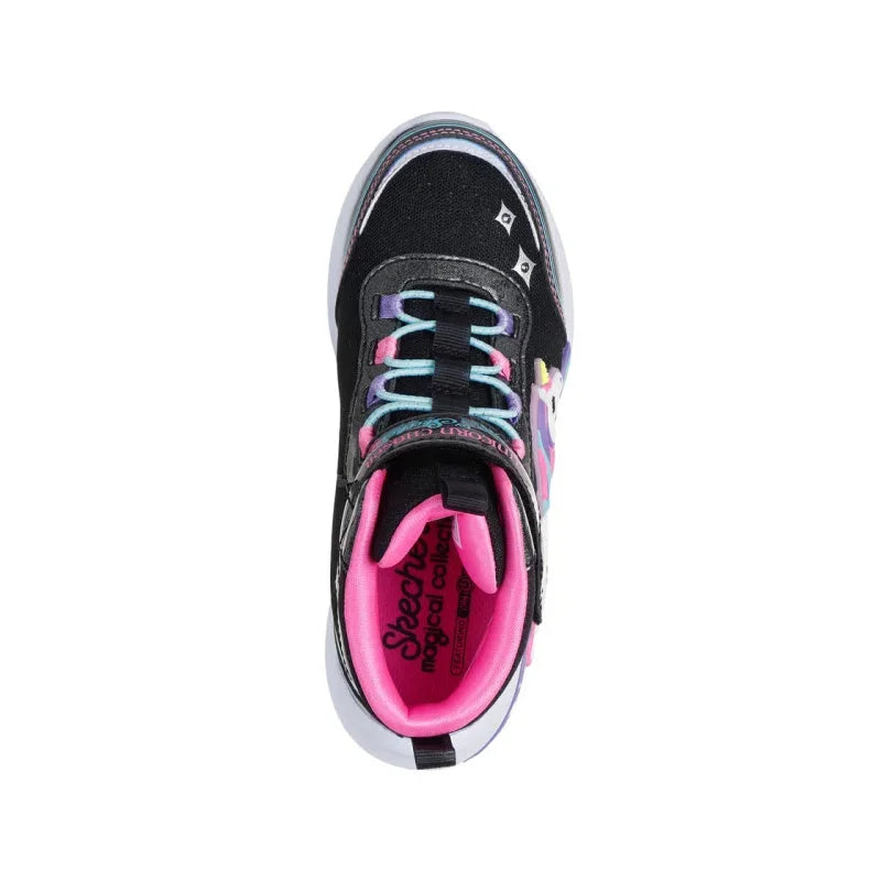 Skechers Skechers Jumpsters Παιδικά Sneakers Μαύρα Παπούτσι Κορίτσι Φωτάκια / Shoes with Lights Girl 303302_BKMT_INSOLE