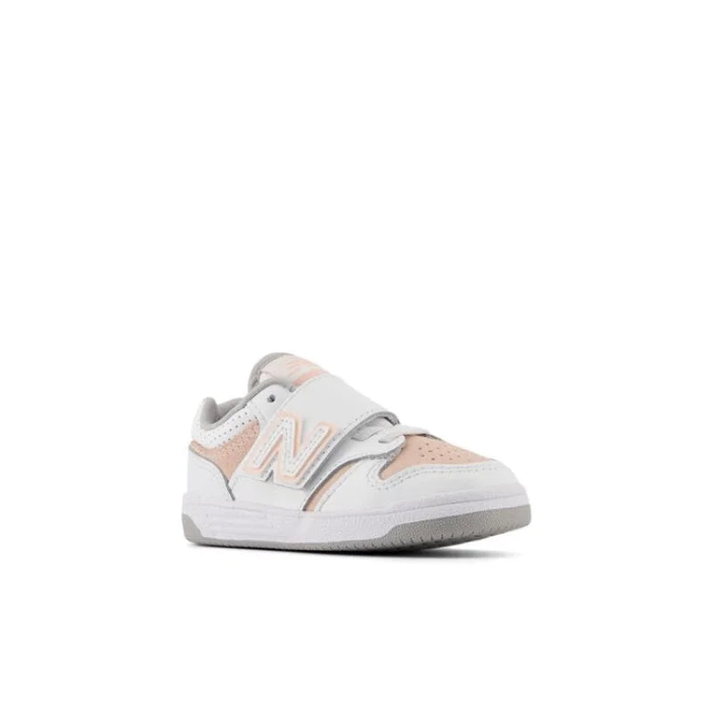 New Balance New Balance παιδικά sneaker για κορίτσια με αυτοκόλλητο Λευκό Ροζ Sneaker Κορίτσι / Sneaker Girl 480-normal_3_0c0dc725-9c2d-496a-ada7-a8bf9a9b2098