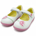 Ballerines pour enfants Agatha Ruiz De La Prada en cuir griffé blanc