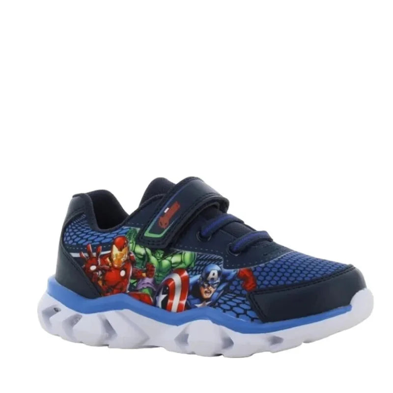 Leomil Disney Avengers Παιδικά Sneakers με φωτάκια AV001215 Μπλε Παπούτσι Αγόρι Φωτάκια / Shoes with Lights Boy AV001215b-768x768