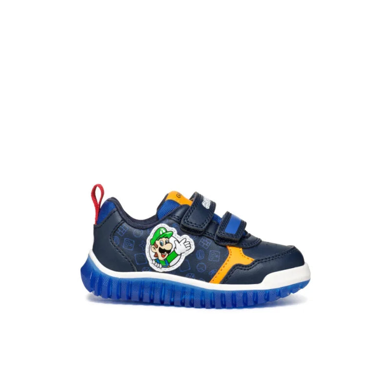 Geox Geox Lightyloo Παιδικά Sneakers B465ZC 000BC C4226 Navy Μπλε Παπούτσι Αγόρι Φωτάκια / Shoes with Lights Boy B465ZC000BCC4226_00-1024x683