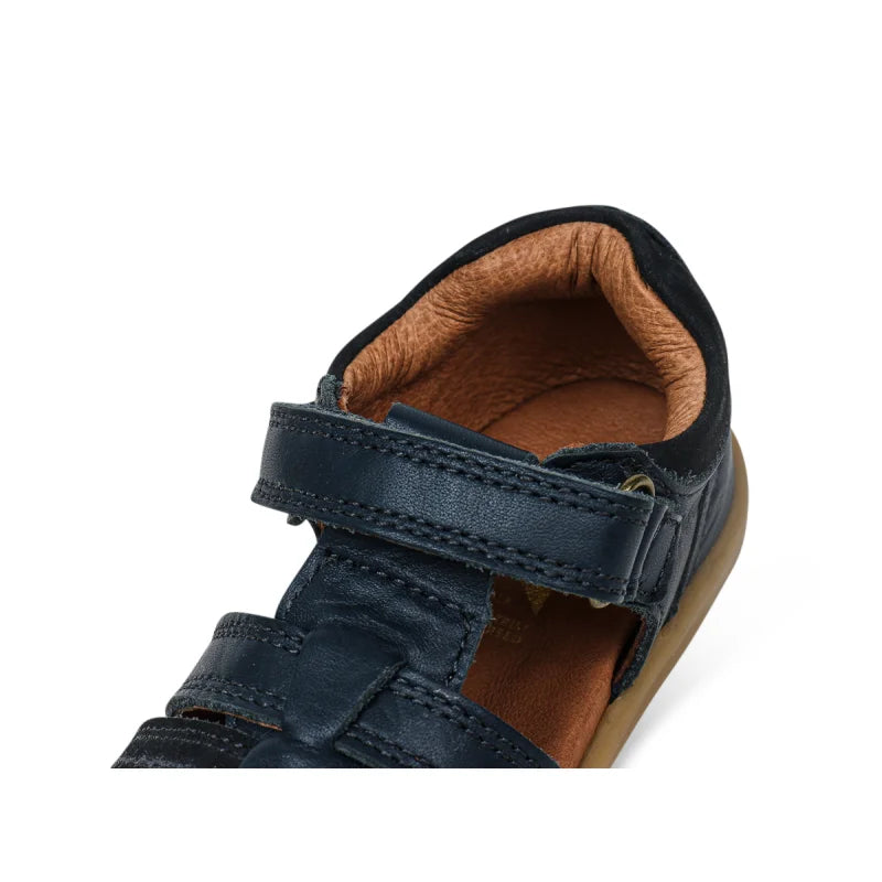 Bobux Bobux BQ10038DBYLE Παιδικά Δερμάτινα Πέδιλα Step Up - Navy Μπλε Πέδιλο Αγόρι / Sandals Boy BB_BQ10038DBYLE_3