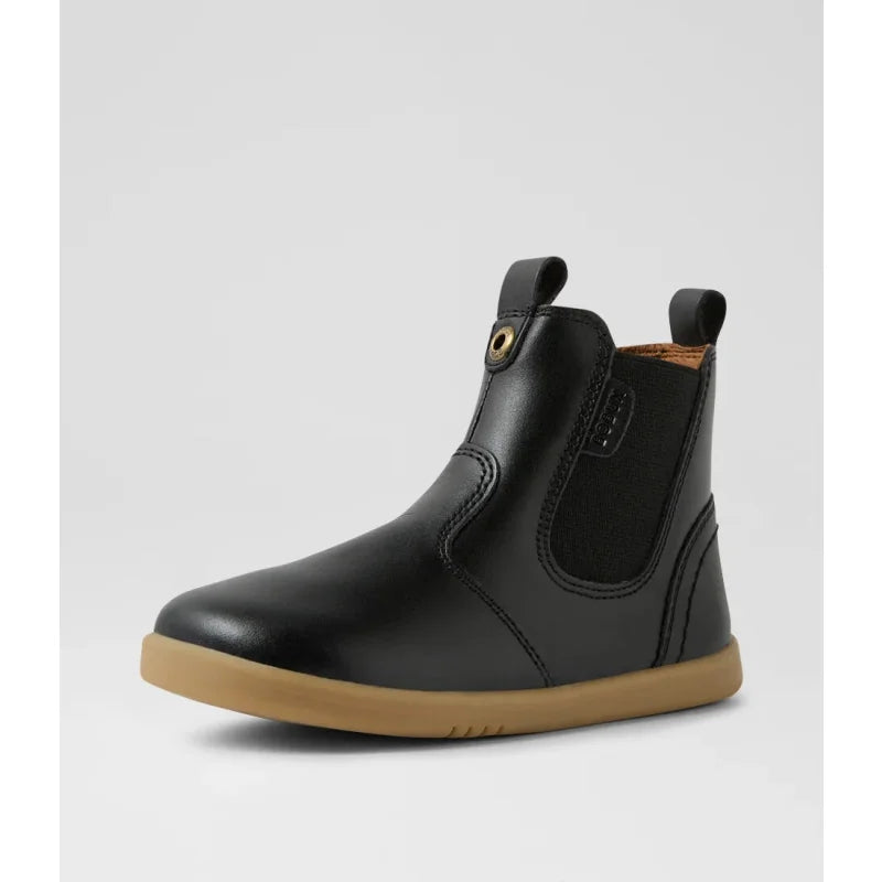 Bobux BOBUX Παιδικές Ανατομικές Δερμάτινες Μπότες Unisex Jodhpur Toddler (Νούμερα 23-26) Μαύρες Μποτάκι Αγόρι / Boots Boys BQ10013BLALE_3_1