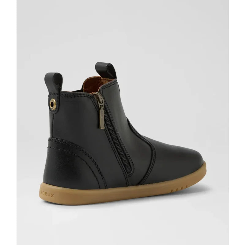 Bobux BOBUX Παιδικές Ανατομικές Δερμάτινες Μπότες Unisex Jodhpur Toddler (Νούμερα 23-26) Μαύρες Μποτάκι Αγόρι / Boots Boys BQ10013BLALE_4_1