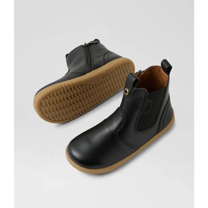 Bobux BOBUX Παιδικές Ανατομικές Δερμάτινες Μπότες Unisex Jodhpur Toddler (Νούμερα 23-26) Μαύρες Μποτάκι Αγόρι / Boots Boys BQ10013BLALE_5_1