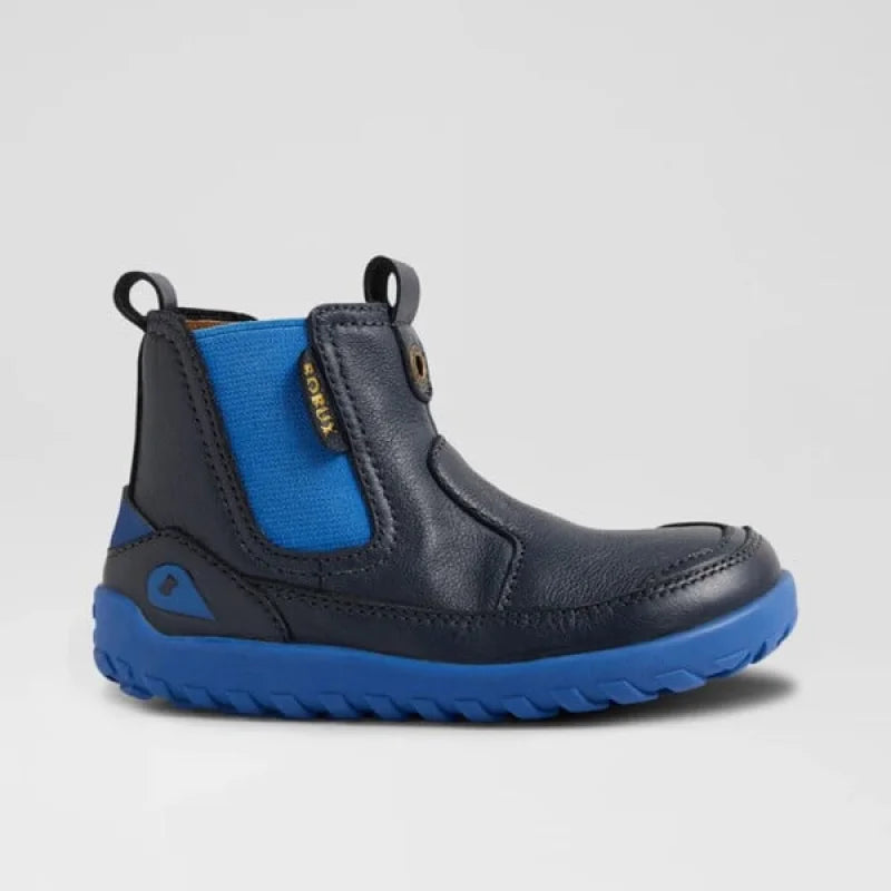 Bobux Bobux ανατομικά δερμάτινα μποτάκια iWalk για αγόρια (Νο: 22-26) Trail Navy μπλε Μποτάκι Αγόρι / Boots Boys BQ10473DBYLE