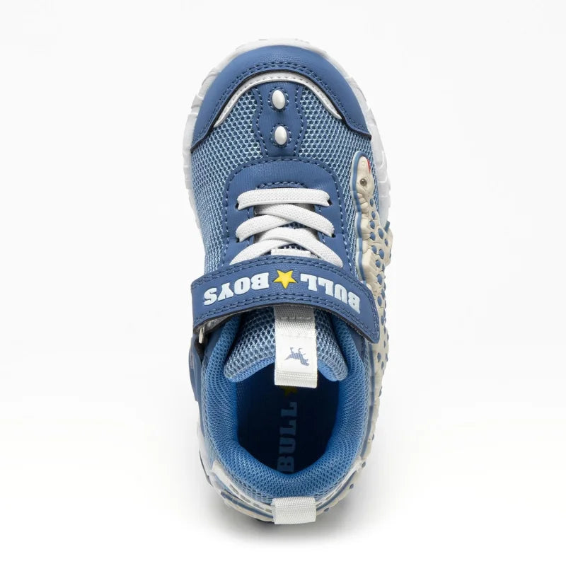 Bull Boys Bull Boys Παιδικά Sneakers με φωτάκια και ήχους δεινοσαύρων μπλε Παπούτσι Αγόρι Φωτάκια / Shoes with Lights Boy BullBoys_DNAR5002_B00_BL06_02