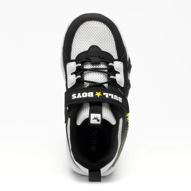 Bull Boys Bull Boys Παιδικά Sneakers με φωτάκια Ασπρόμαυρα Παπούτσι Αγόρι Φωτάκια / Shoes with Lights Boy BullBoys_DNAR5014_B00_BINE_02