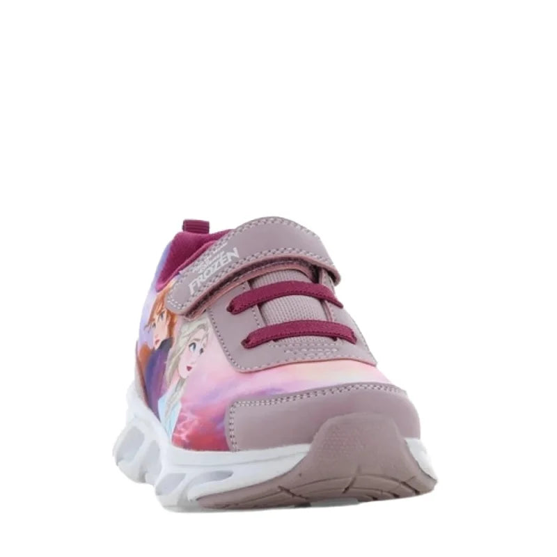 Leomil Disney Frozen Παιδικά Sneakers Ανατομικά με Φωτάκια Λιλά Παπούτσι Κορίτσι Φωτάκια / Shoes with Lights Girl FZ012329c