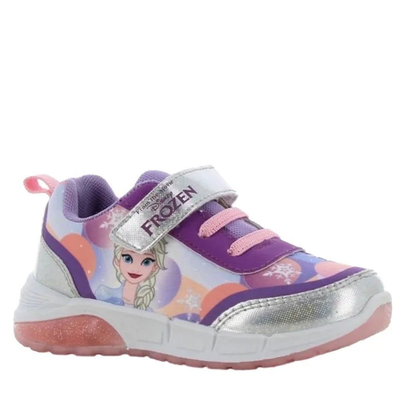 Leomil Disney Frozen Παιδικά Sneakers Ανατομικά με Φωτάκια Λιλά Παπούτσι Κορίτσι Φωτάκια / Shoes with Lights Girl FZ012895b