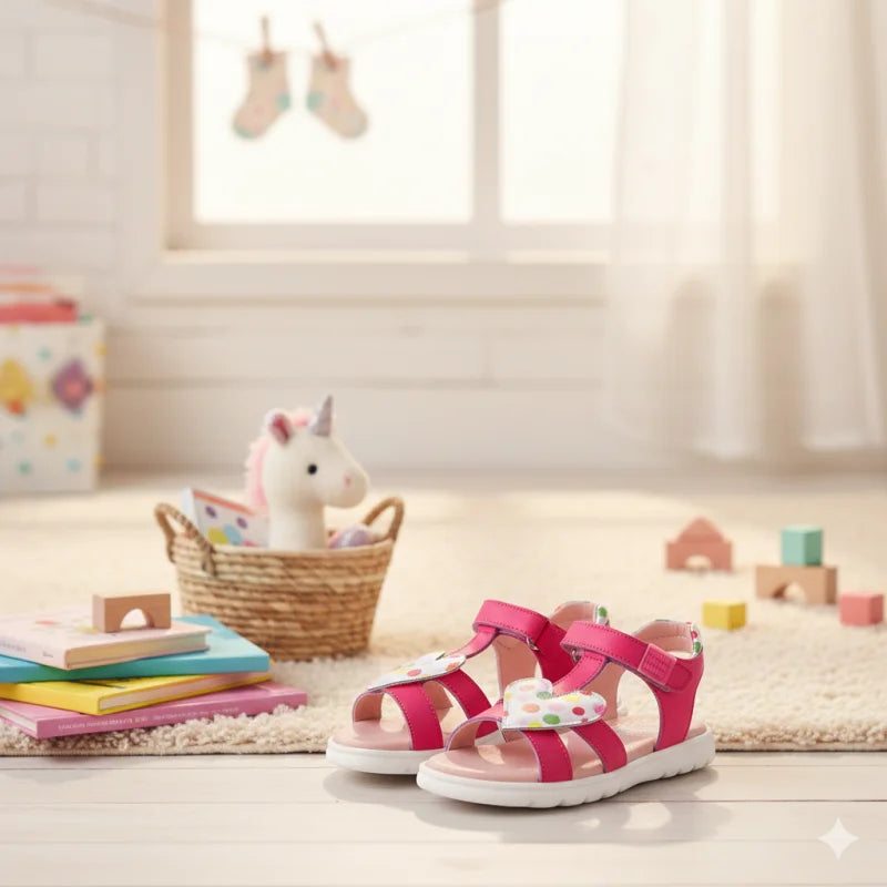 Αgatha Ruiz De La Prada Agatha Ruiz de la Prada 262961-A Παιδικά Πέδιλα - Φούξια με Καρδιά Πέδιλο Κορίτσι / Sandals Girl Gemini_Generated_Image_dlxsmjdlxsmjdlxs