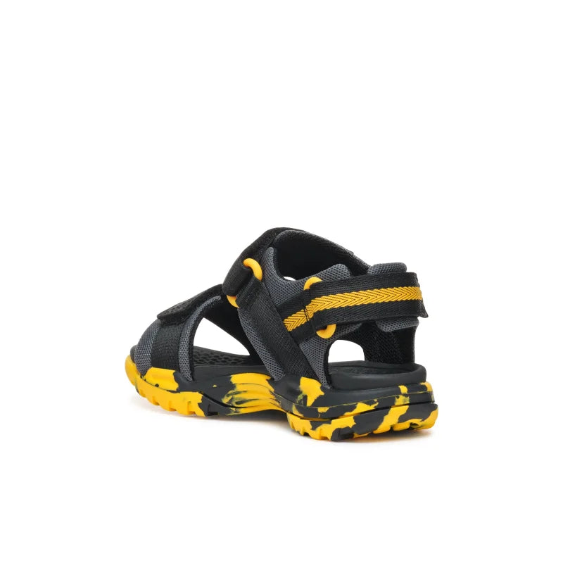 Geox Geox Παιδικά Πέδιλα J Borealis Μαύρα Κίτρινα Πέδιλο Αγόρι / Sandals Boy J450RE01411C0054_30