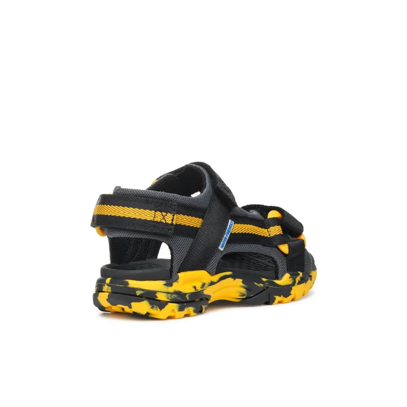Geox Geox Παιδικά Πέδιλα J Borealis Μαύρα Κίτρινα Πέδιλο Αγόρι / Sandals Boy J450RE01411C0054_40