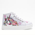 Lelli Kelly Lelli Kelly Παιδικά Sneakers High Μονόκερος Πάνινα για Κορίτσι Λιλά Sneaker Κορίτσι / Sneaker Girl LelliKelly_LKEA4722_B00_LI01