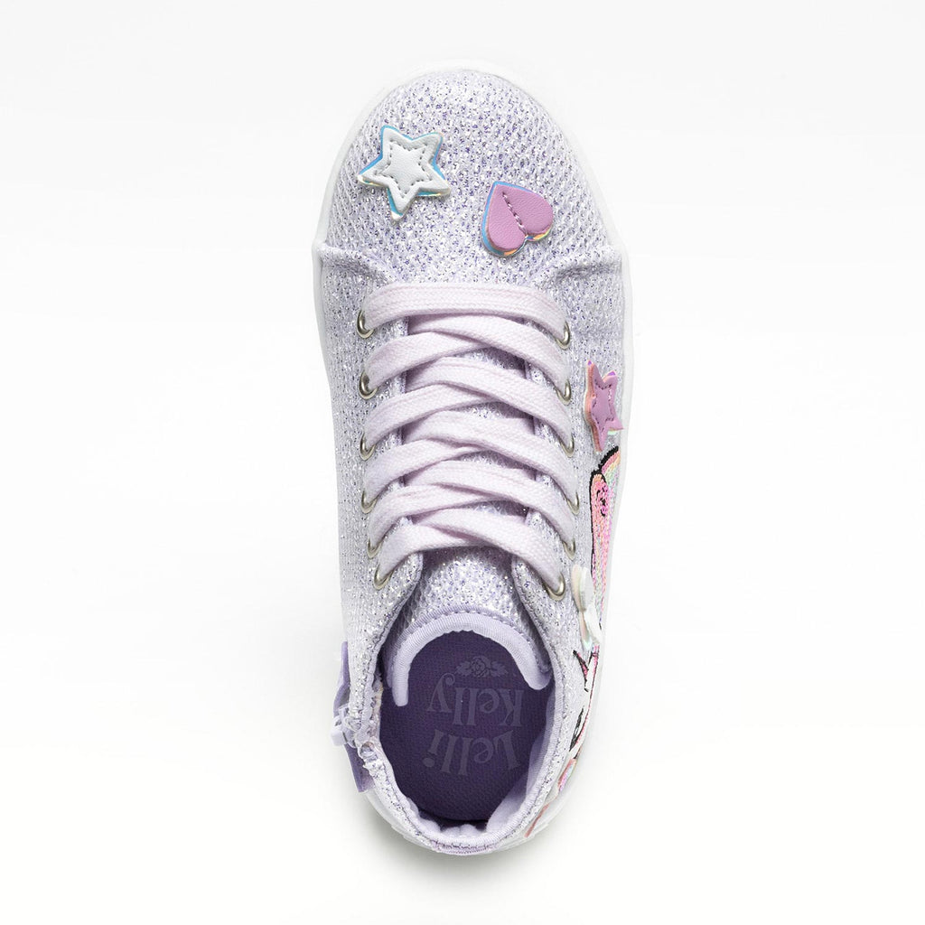 Lelli Kelly Lelli Kelly Παιδικά Sneakers High Μονόκερος Πάνινα για Κορίτσι Λιλά Sneaker Κορίτσι / Sneaker Girl LelliKelly_LKEA4722_B00_LI01_02