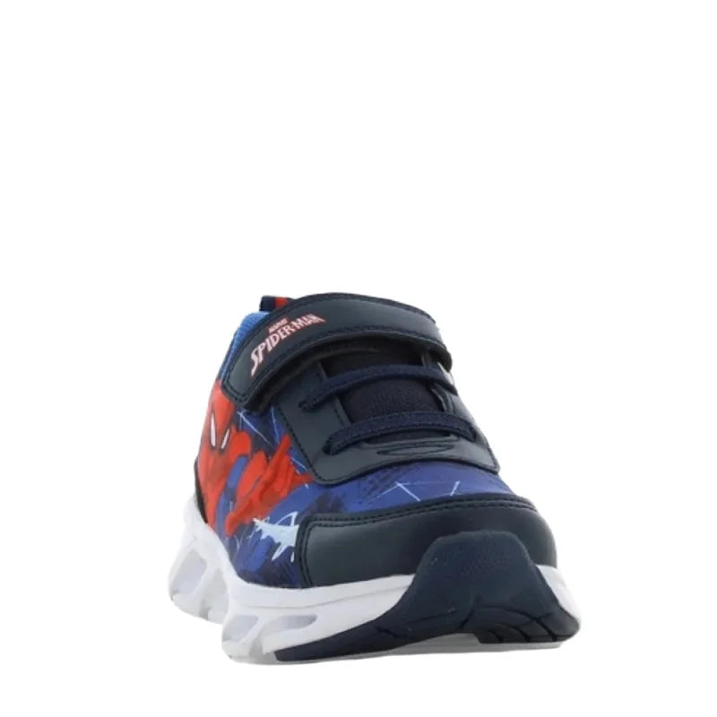 Leomil Spiderman Παιδικά Ανατομικά Sneakers με Φωτάκια για αγόρια Μπλε Παπούτσι Αγόρι Φωτάκια / Shoes with Lights Boy SP011959c