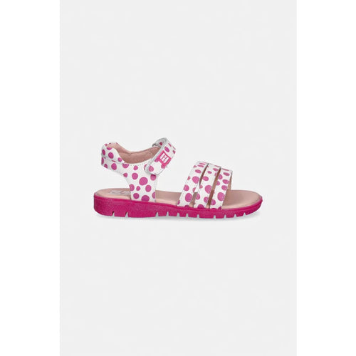 Αgatha Ruiz De La Prada Agatha Ruiz de la Prada 262962-A Παιδικά Πέδιλα - Λευκό με Ροζ Πουά & Glitter Πέδιλο Κορίτσι / Sandals Girl SS26-OBG0NP-43X_F2