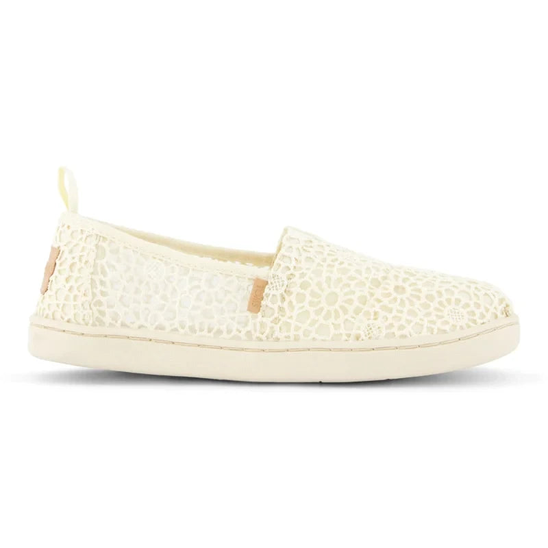 Toms Toms Παιδικές Εσπαντρίγιες Slip-On Μπεζ Εσπαντρίγιες Κορίτσι / Espadrilles Girl Y_10020616_Alpargata_NaturalMoroccanCrochet_S