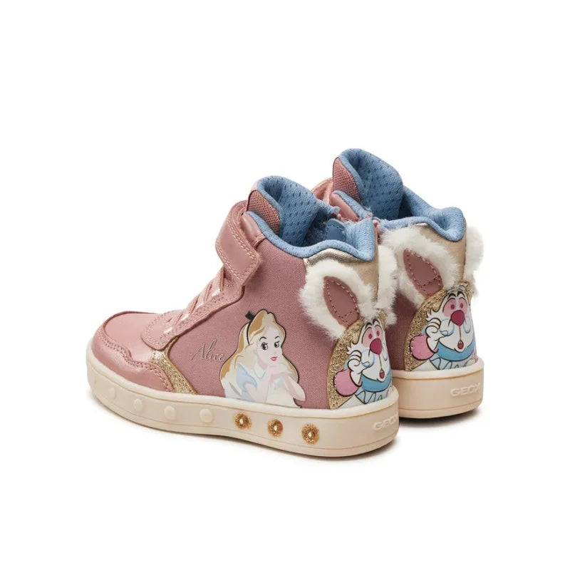 Geox Geox Αθλητικά J Skylin Girl με φωτάκια J468WG 011KN C8W2U M Ροζ Παπούτσι Κορίτσι Φωτάκια / Shoes with Lights Girl athletika-geox-j-skylin-girl-j468wg-011kn-c8w2u-m-roz-0000304070075_2
