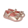 Garvalin 262319-C Παιδικά Παπούτσια Mary Jane - Rose Gold Δέρμα με Φιόγκο