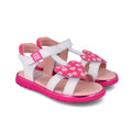 Agatha Ruiz de la Prada 262961-B Παιδικά Πέδιλα - Λευκό με Φούξια Καρδιά