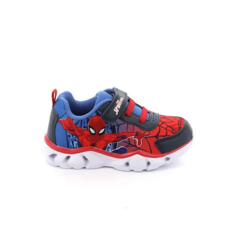 Leomil Spiderman Παιδικά Ανατομικά Sneakers με Φωτάκια για Αγόρια - Κόκκινο & Μπλε Παπούτσι Αγόρι Φωτάκια / Shoes with Lights Boy fixedratio_20240226133237_2c51f79d