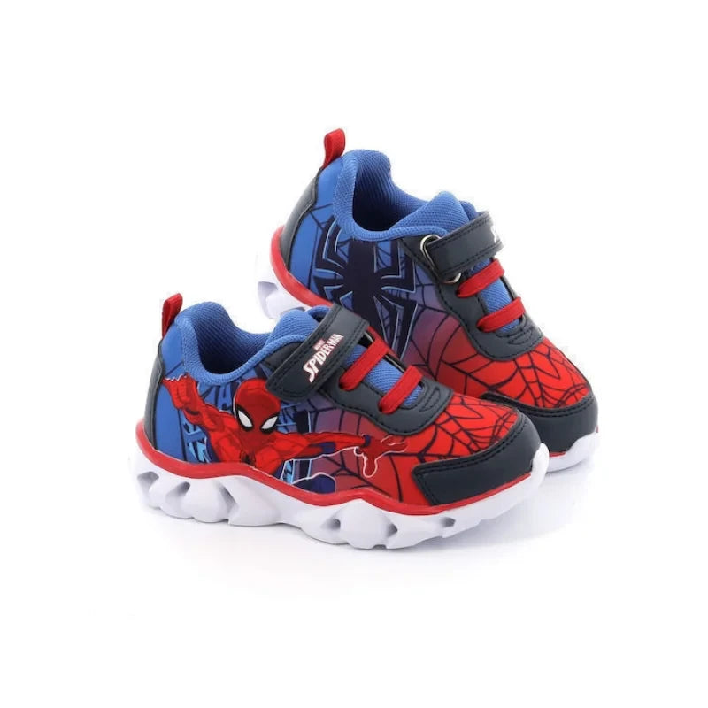 Leomil Spiderman Παιδικά Ανατομικά Sneakers με Φωτάκια για Αγόρια - Κόκκινο & Μπλε Παπούτσι Αγόρι Φωτάκια / Shoes with Lights Boy fixedratio_20240226133241_7d209c76