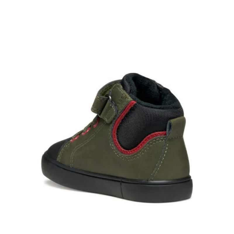 Geox Geox Baby Gisli Δερμάτινα Παιδικά Μποτάκια με Σκρατς Πράσινα Μποτάκι Αγόρι / Boots Boys fixedratio_20250729132407_d44542d7