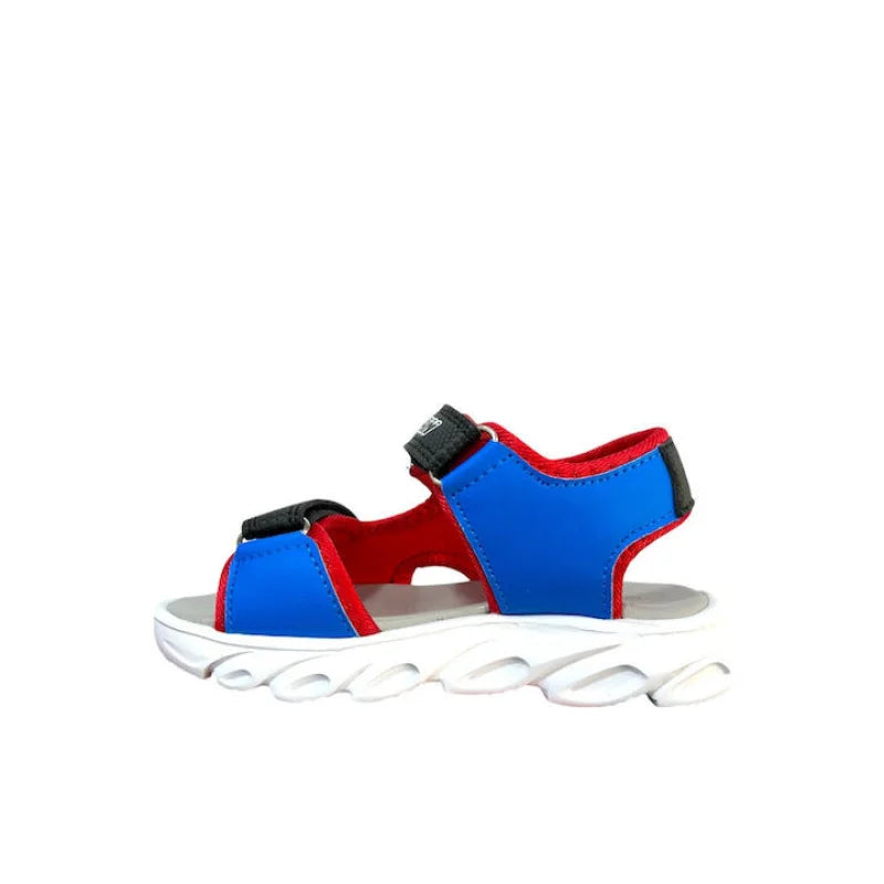 Leomil Spiderman SP013849 Παιδικά Πέδιλα Ανατομικά με Σκρατς & Φωτάκια Πολύχρωμα Πέδιλο Αγόρι Φωτάκια / Sandal Boy Lights fixedratio_20250915164818_0e6ee8d6