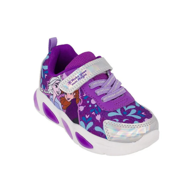 Leomil Disney Frozen Παιδικά Sneakers με Σκρατς & Φωτάκια Μωβ Παπούτσι Κορίτσι Φωτάκια / Shoes with Lights Girl fixedratio_20250915200959_c68583c1