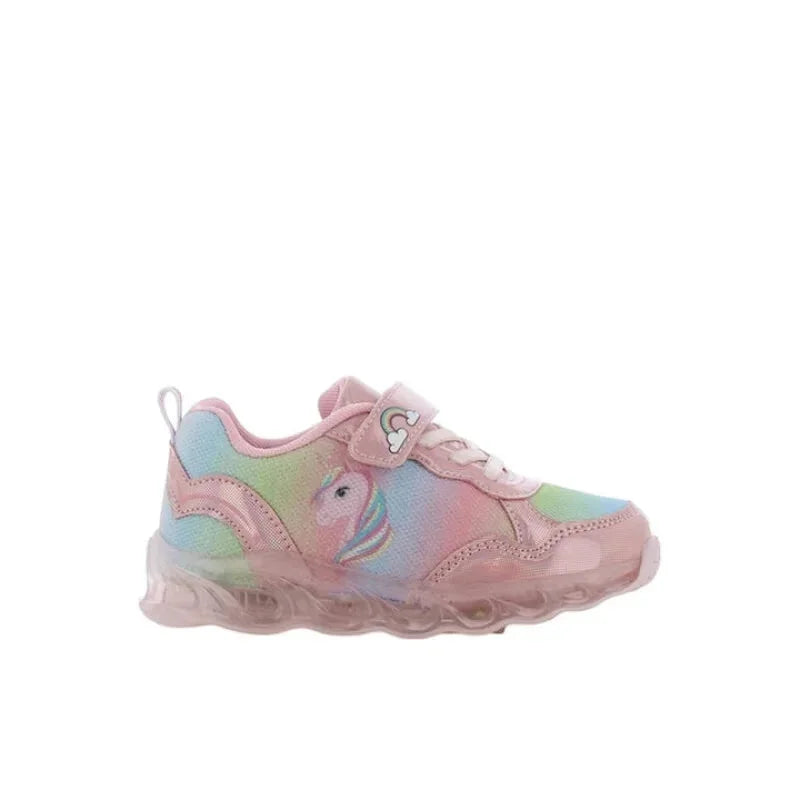 Leomil Unicorn AS046540 Παιδικά Sneakers Ανατομικά με Σκρατς & Φωτάκια Ροζ Παπούτσι Κορίτσι Φωτάκια / Shoes with Lights Girl fixedratio_20260305150212_abb2b953