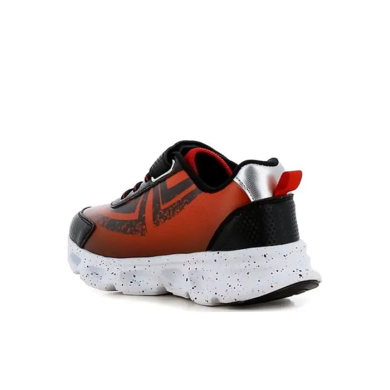 Spiderman SP015325 Παιδικά Sneakers με Σκρατς & Φωτάκια Κόκκινα