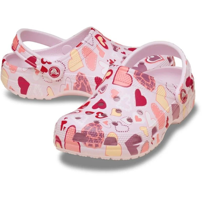 Crocs Crocs 209754-7CI Classic VDay Clog K Ροζ Παιδικά Σαμπό για Κορίτσια Θαλάσσης Κορίτσι / Beachwear Girl ftp-209755-7CI_03_cdd56106-7af3-4040-a0b6-ca0b912f4e28