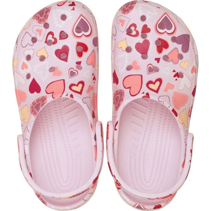 Crocs Crocs 209754-7CI Classic VDay Clog K Ροζ Παιδικά Σαμπό για Κορίτσια Θαλάσσης Κορίτσι / Beachwear Girl ftp-209755-7CI_04_324327ce-7902-4c2d-9ee1-ab176fa038c3