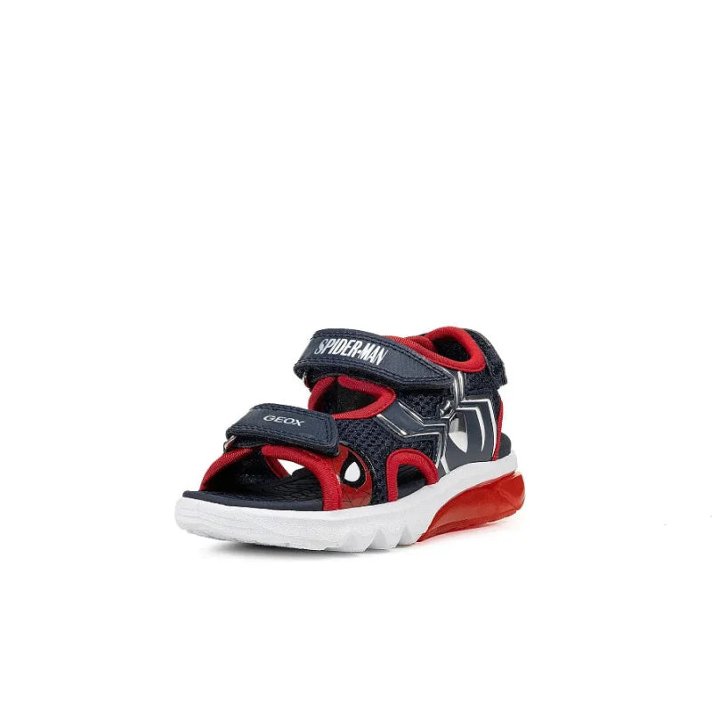 Geox Geox Παιδικά Πέδιλα με Φώτα Spider-Man J65MXB 014CE C0735 CIBERDR Μπλέ Πέδιλο Αγόρι Φωτάκια / Sandal Boy Lights ftp-J65MXB-C0735-CIBERDR_2