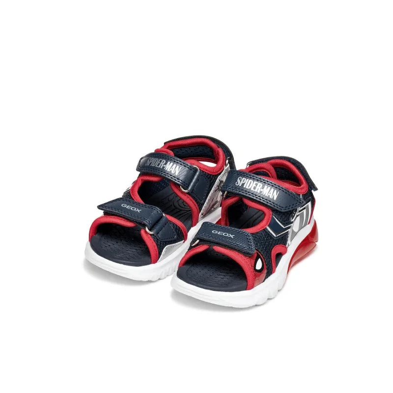 Geox Geox Παιδικά Πέδιλα με Φώτα Spider-Man J65MXB 014CE C0735 CIBERDR Μπλέ Πέδιλο Αγόρι Φωτάκια / Sandal Boy Lights ftp-J65MXB-C0735-CIBERDR_3