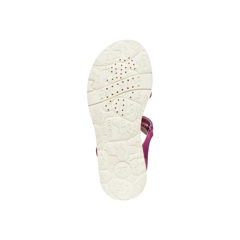 Geox Geox J65P1C Joyfoot Παιδικά Πέδιλα - Φούξια με Λουλούδι Πέδιλο Κορίτσι / Sandals Girl ftp-J65P1C-C0886-JOYFOOT_6